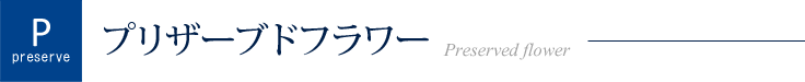 プリザーブドフラワー