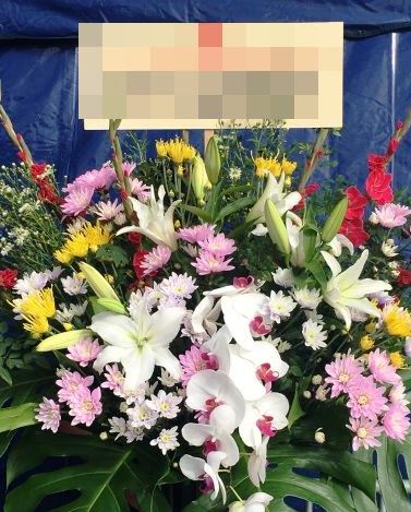 【ナオ花屋の納品事例140】横浜市関内の法人企業様へスタンド花を配達しました！