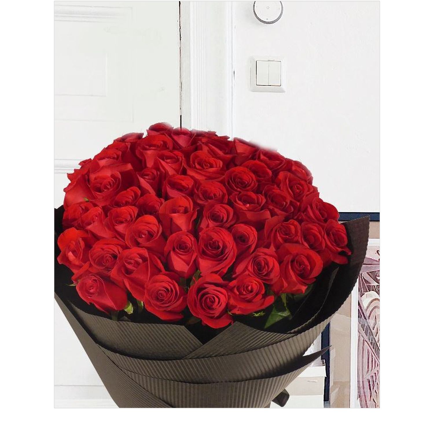 赤いバラの花束10本から！お好きな本数お選びいただけます