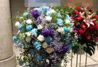 横浜市へ誕生日用アレンジメントを即日当日配達しました。【横浜花屋の花束・スタンド花・胡蝶蘭・バルーン・アレンジメント配達事例492】