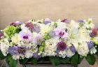 パシフィコ横浜へフラワーアレンジメントを配達しました。【横浜花屋の花束・スタンド花・胡蝶蘭・バルーン・アレンジメント配達事例821】