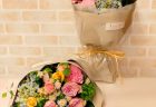 横浜市関内弁天通へバラの花束を配達しました。【横浜花屋の花束・スタンド花・胡蝶蘭・バルーン・アレンジメント配達事例952】