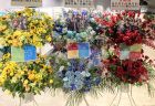 横浜ベイホールへSNS顔出しパネルのフラスタを配達しました。【横浜花屋の花束・スタンド花・胡蝶蘭・バルーン・アレンジメント配達事例1123】