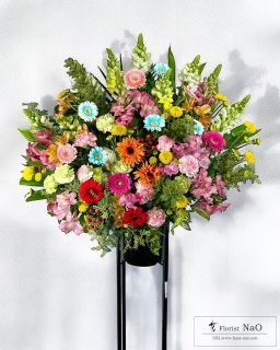ﾐｯｸｽｶﾗｰ１段スタンド花