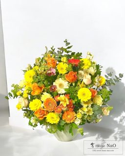 スペシャル黄色ｵﾚﾝｼﾞ系アレンジメント