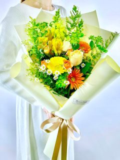 レギュラー黄色オレンジ系花束