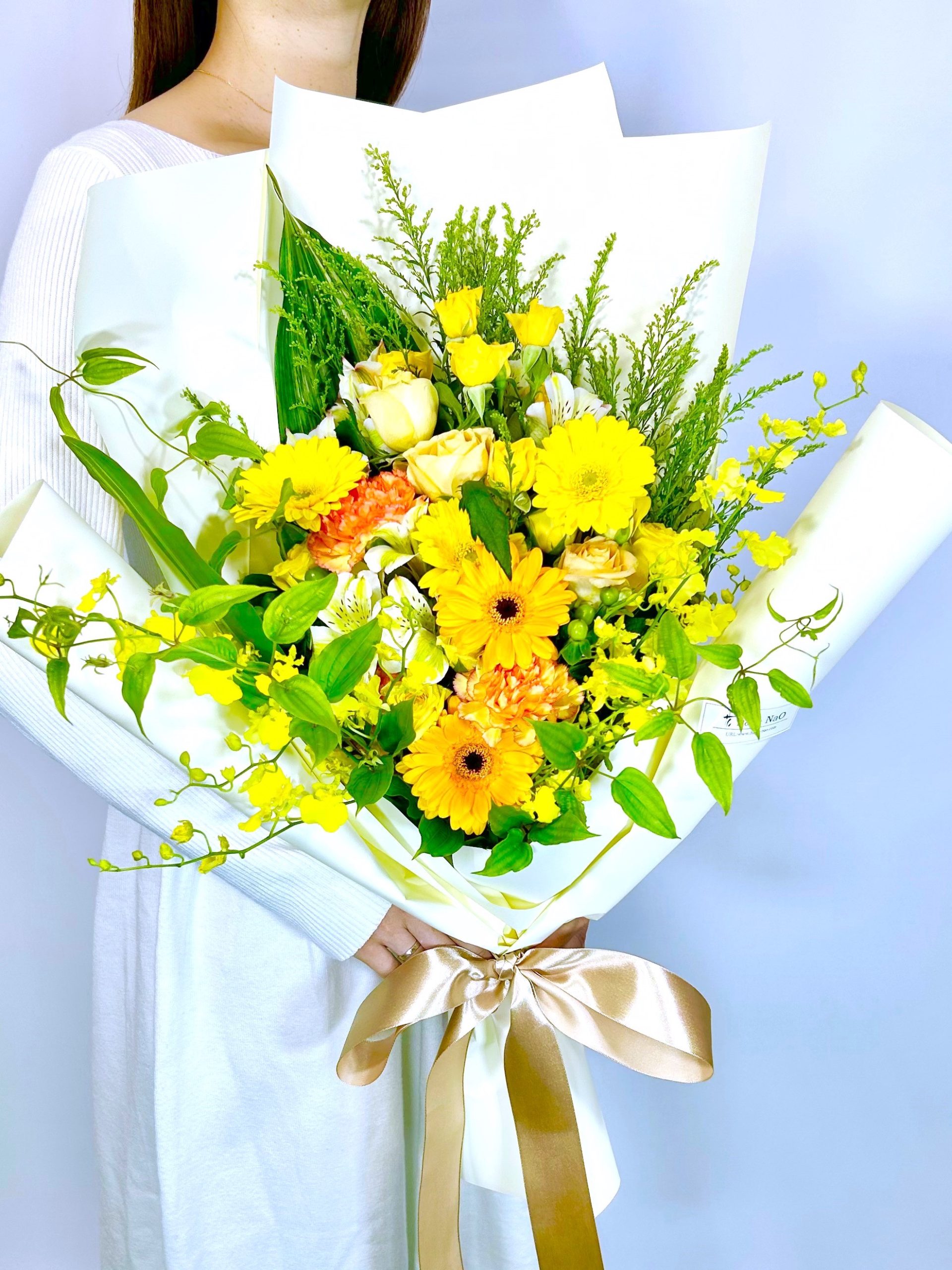 スペシャル黄色オレンジ系花束