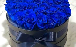 プリザーブドローズボックスBlue【30 Roses】