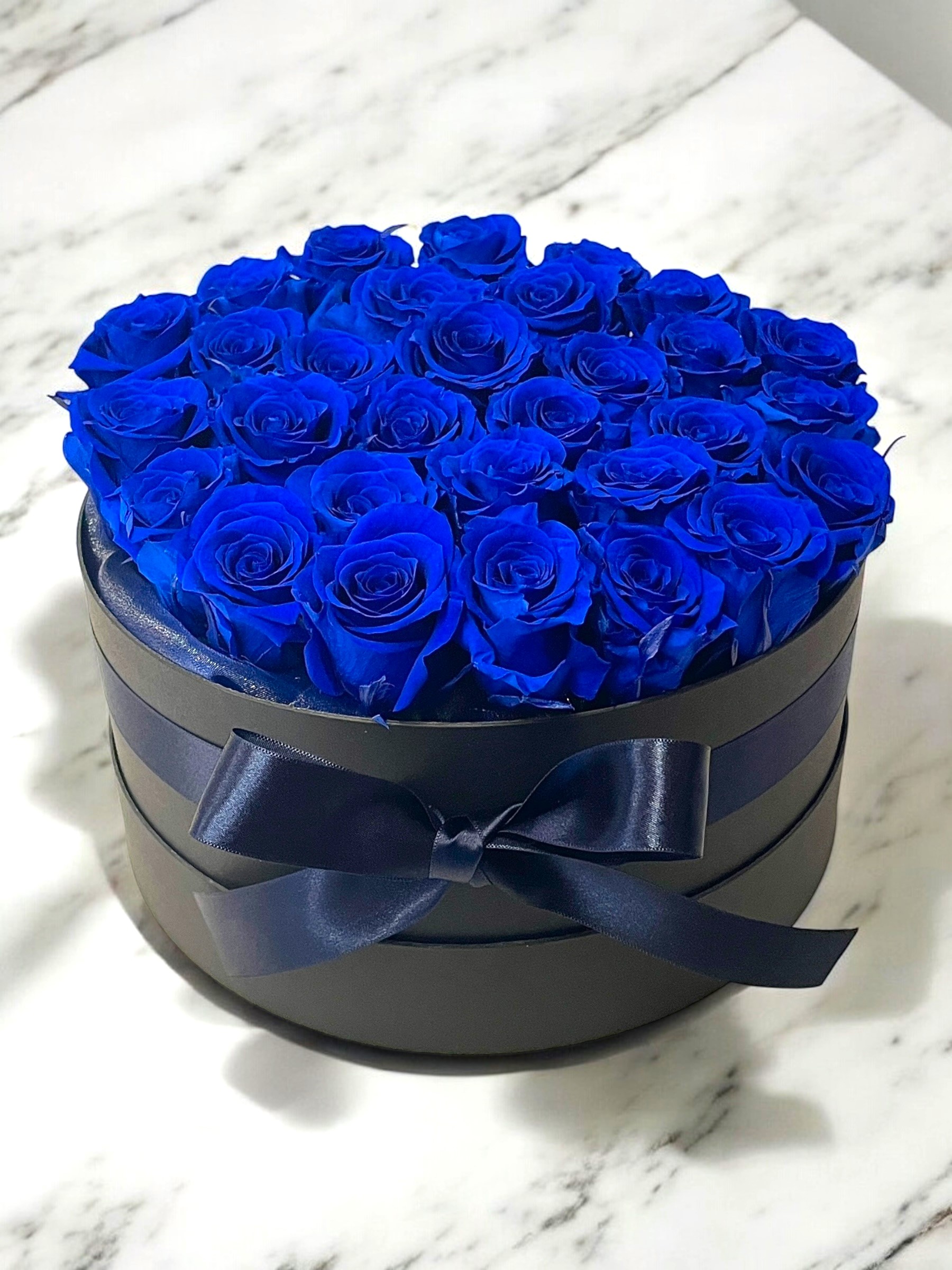 プリザーブドローズボックスBlue【30 Roses】