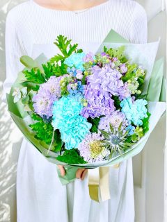 レギュラー青紫系ブーケ