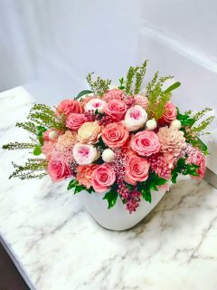 プレミアムピンク系プリザーブドフラワー