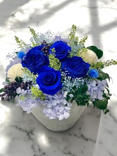 スペシャル青系プリザーブドフラワー