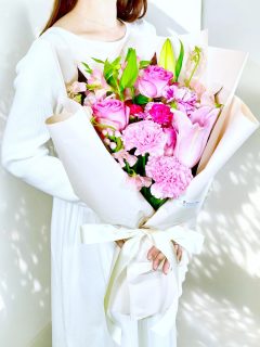 レギュラーピンク系花束