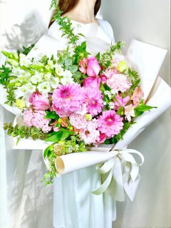プレミアムピンク系花束