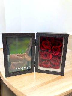 プレミアムフォトフレームRed プリザーブドフラワー