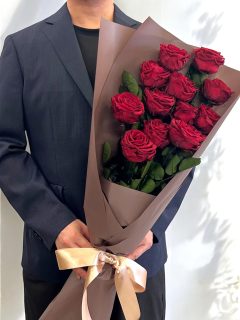 プリザーブドダズンローズ Red